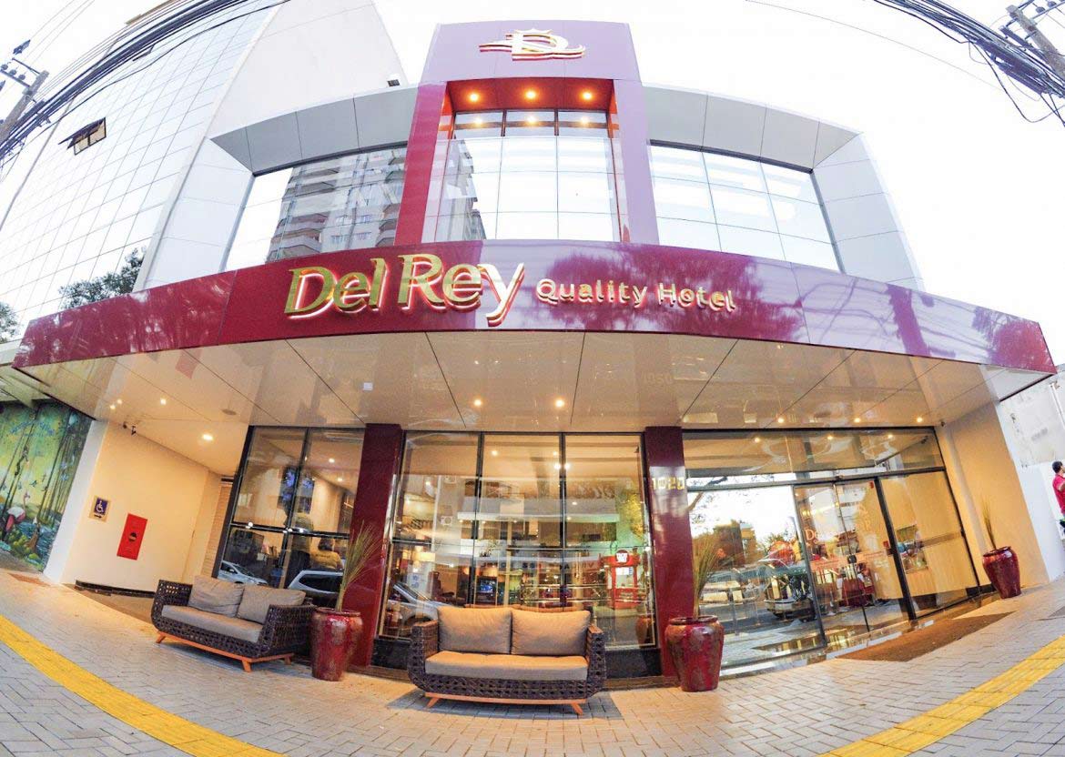 Fachada atual do Del Rey Quality Hotel